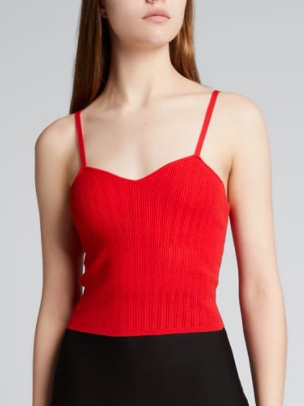 Alice+Olivia Lauretta Knit Cropped Cami Size L